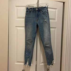 Abercrombie and Fitch high rise jeans